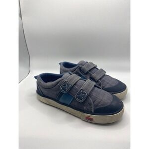 See Kai Run Kids Gray Denim Double‎ Strap Velcro Sneakers Shoes Size 13